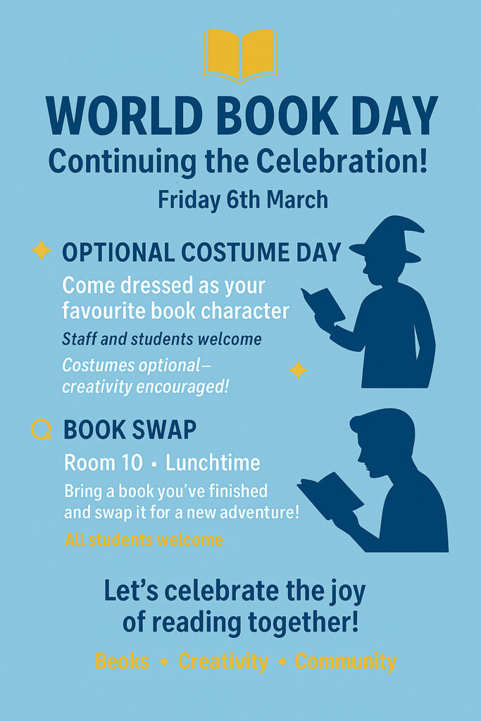 World Book Day Friday 6th March poster