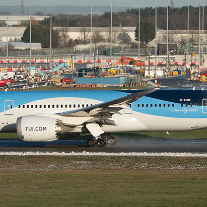 TUI plane on the ground