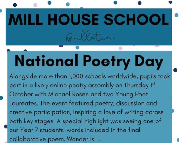 National Poetry Day National Poetry Day
